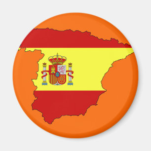 Íman Mapa da bandeira da espanha