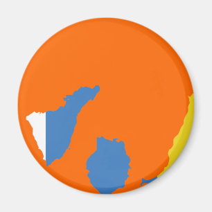 Íman Mapa da bandeira das Ilhas Canárias