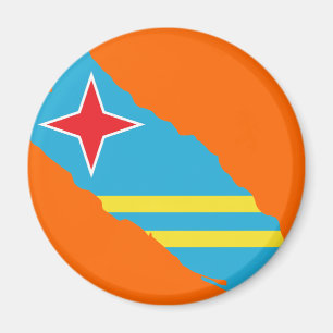 Íman Mapa da bandeira de Aruba