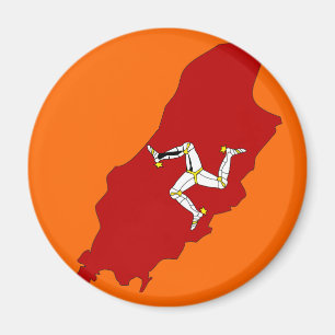 Íman Mapa da bandeira de Isleofman