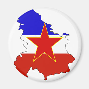 Íman Mapa da bandeira de Jugoslávia