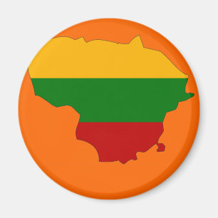 Íman Mapa da bandeira de Lithuania