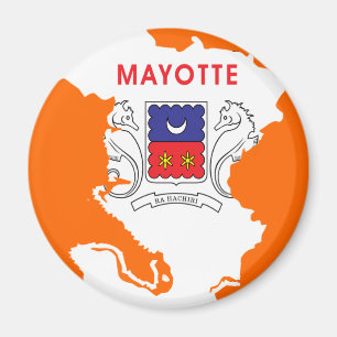 Íman Mapa da bandeira de Mayotte