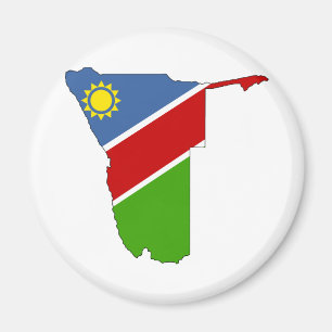 Íman Mapa da bandeira de Namíbia sem redução