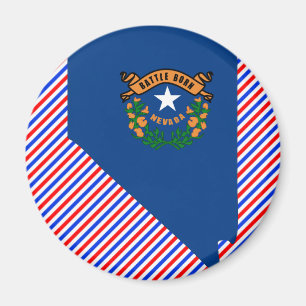 Íman Mapa da bandeira de Nevada