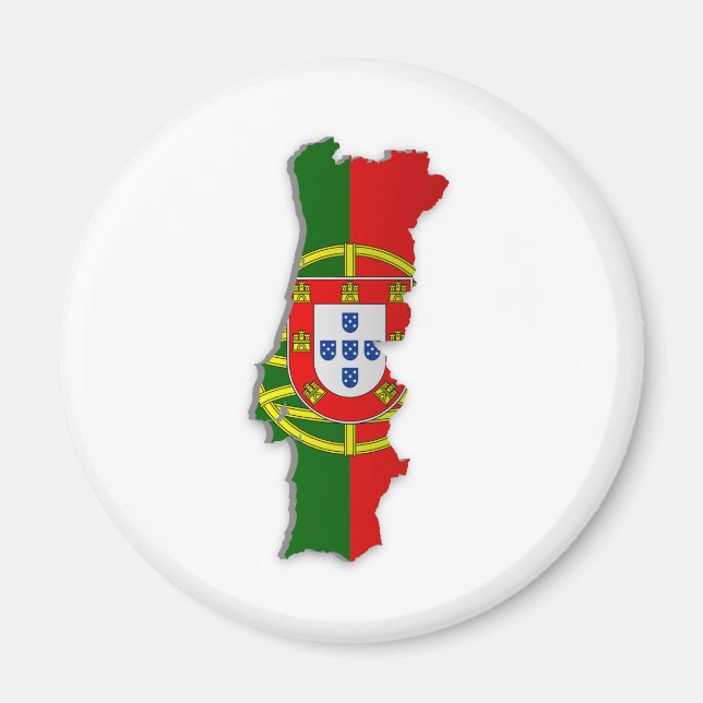 Íman Mapa da bandeira de Portugal (Frente)
