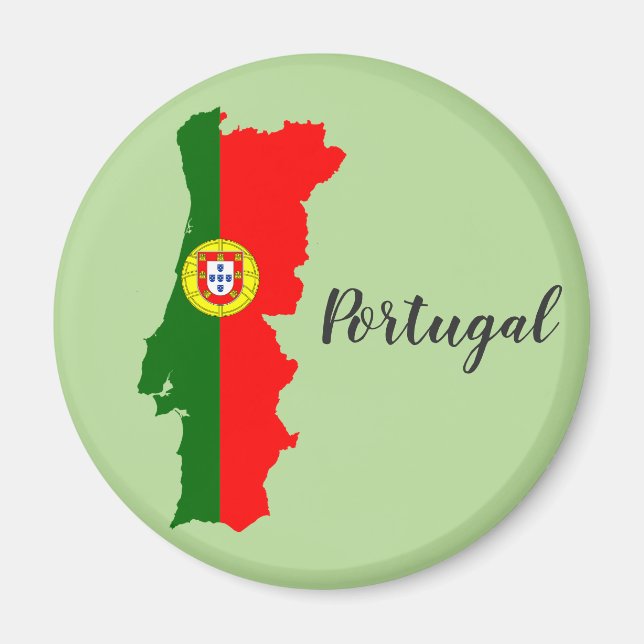 Íman Mapa da bandeira de Portugal (Frente)