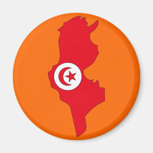 Íman Mapa da bandeira de Tunísia