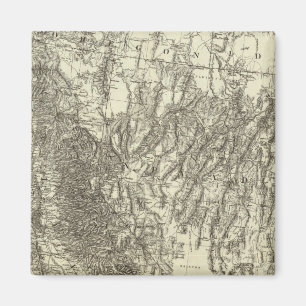 Íman Mapa da Califórnia e de Nevada