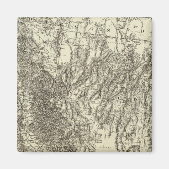 Íman Mapa da Califórnia e de Nevada (Frente)