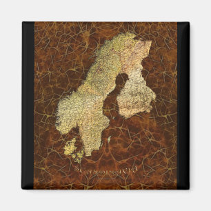 Íman Mapa da Cartografia Escandinávia