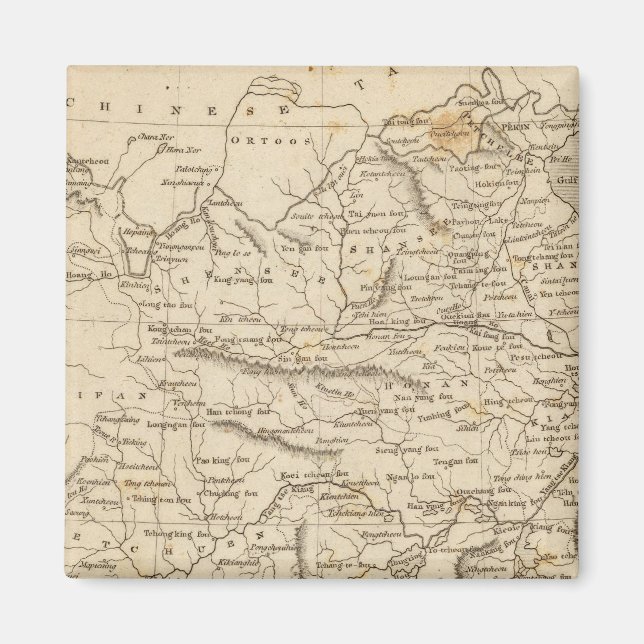 Íman Mapa da China por Arrowsmith (Frente)