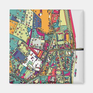 Íman Mapa da cidade de Budapest, Hungria  