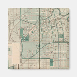 Íman Mapa da cidade de Fort Wayne com Cedarville