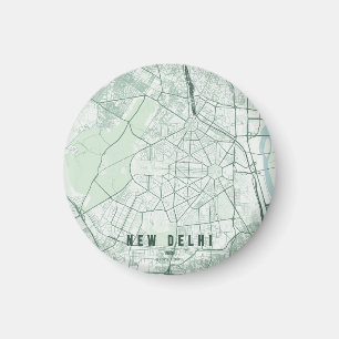 Íman Mapa da Cidade de Nova Deli Índia