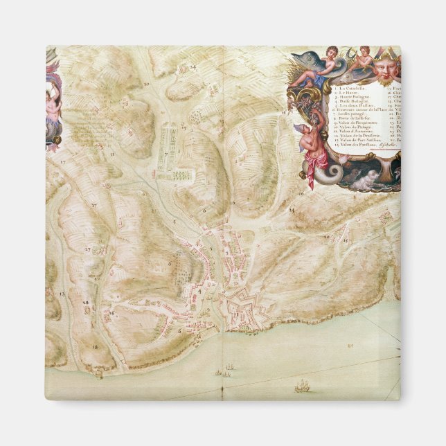 Íman Mapa da cidade e da cidade de Bellisle (Frente)