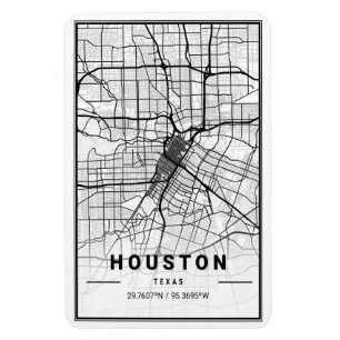 Íman Mapa da Cidade Viagem de Houston Texas EUA