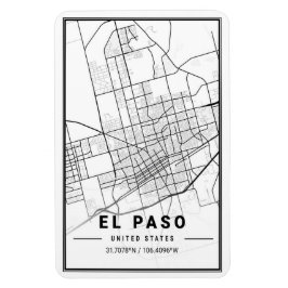 Íman Mapa da Cidade Viagem do Rio Paso Texas EUA