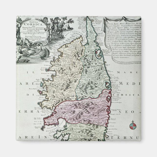 Íman Mapa da Córsega (Frente)