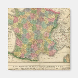 Íman Mapa da cronologia da França