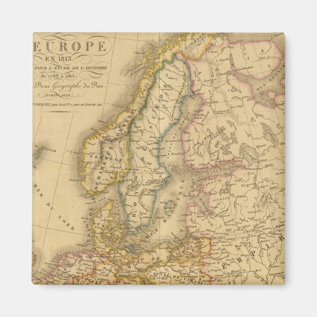 Íman Mapa da Europa 2 (Frente)