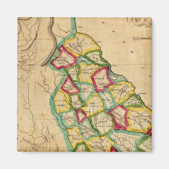 Íman Mapa da Geórgia (Frente)