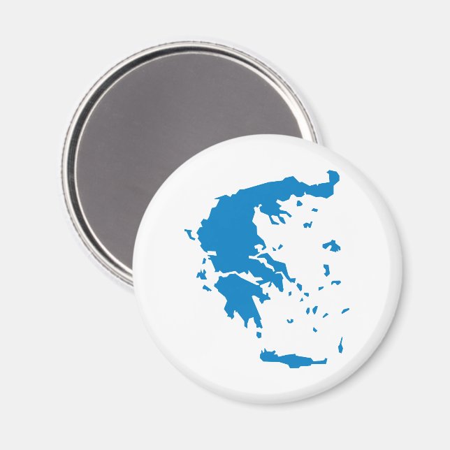 Íman Mapa da Grécia (Front/Back)
