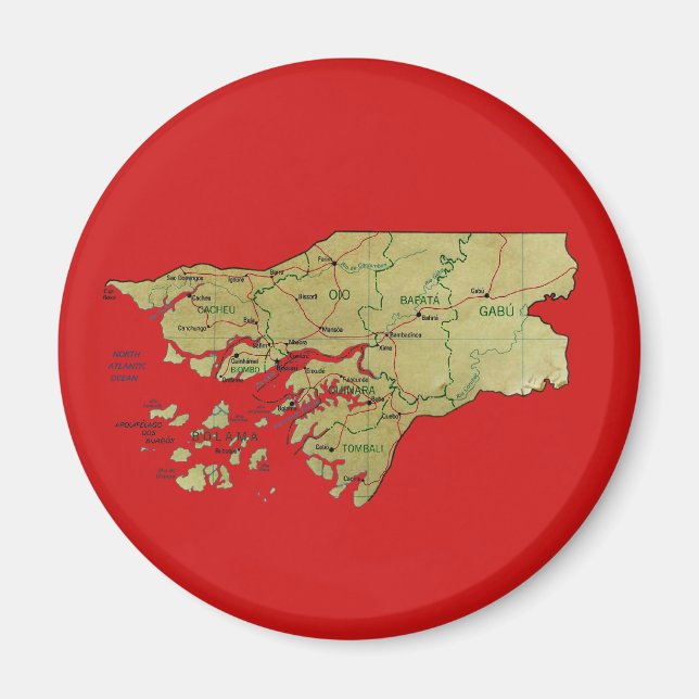 Íman Mapa da Guiné-Bissau (Frente)