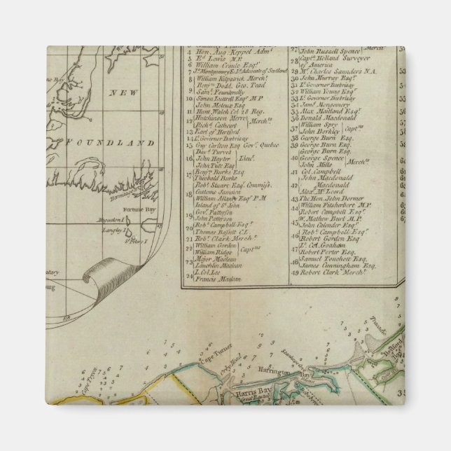 Íman Mapa da Ilha das Ruas John (Frente)