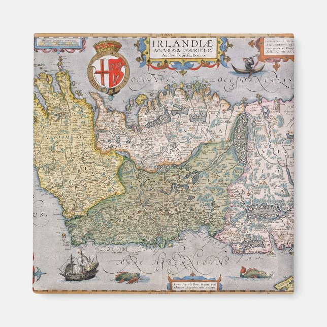 Íman Mapa da Irlanda (Frente)