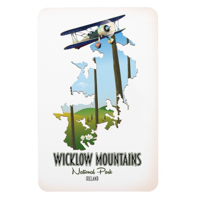 Íman mapa da irlanda do parque nacional das montanhas w (Vertical)