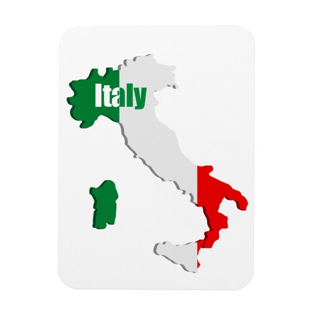 Íman Mapa da Itália (Vertical)