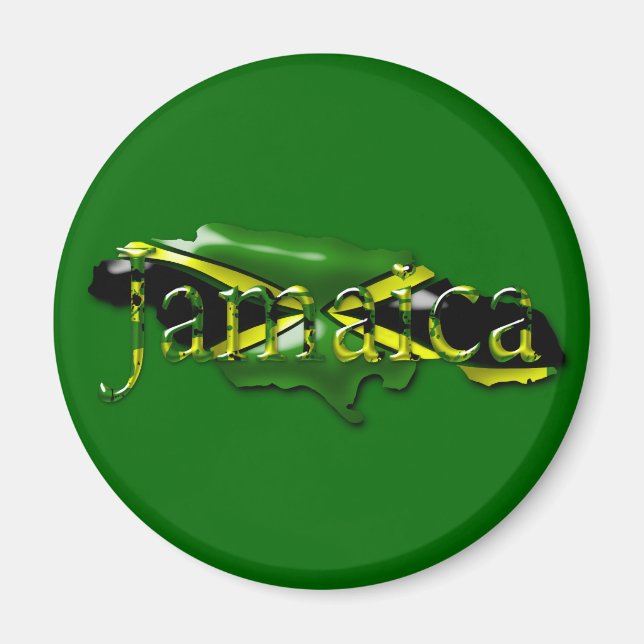 Íman Mapa da Jamaica Magnet (Frente)