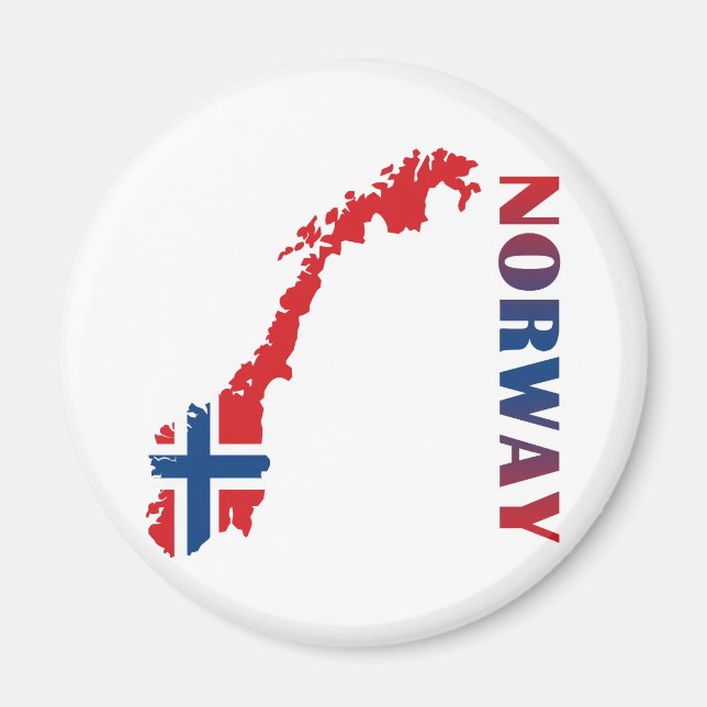 Íman Mapa Da Noruega (Frente)
