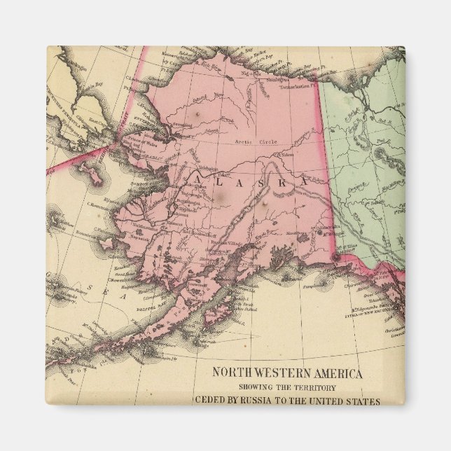 Íman Mapa da Nova América por Mitchell (Frente)