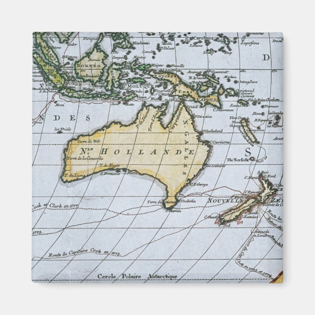 Íman Mapa da Nova Holanda (Frente)