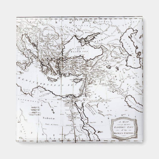 Íman Mapa da parte oriental do Império Romano (Frente)