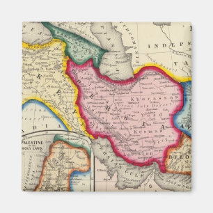 Íman Mapa da Pérsia, Turquia na Ásia e Afeganistão