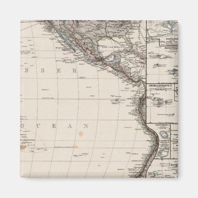 Íman Mapa da Polinésia (Frente)