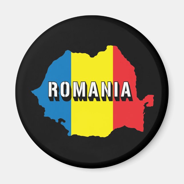 Íman Mapa Da Romênia (Frente)