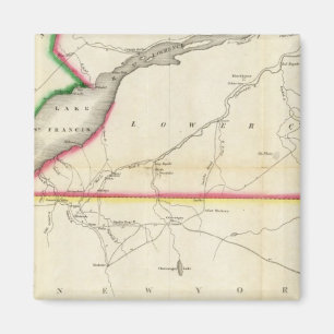 Íman Mapa da Rua do Rio Lawrence e do País Adjacente