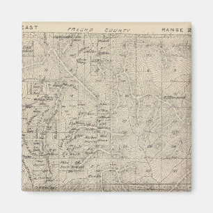 Íman Mapa da Seção do Condado de Tulare T1415S R2829E