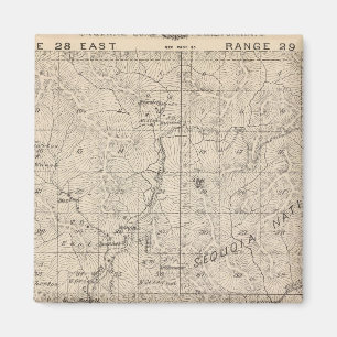 Íman Mapa da Seção do Condado de Tulare T1617S R2829E