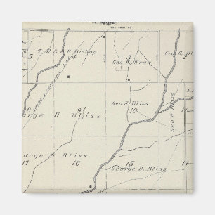 Íman Mapa da Seção do Condado de Tulare T20S R25E