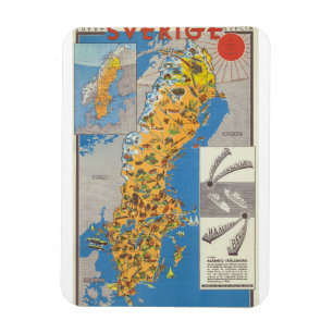 Íman Mapa da Suécia
