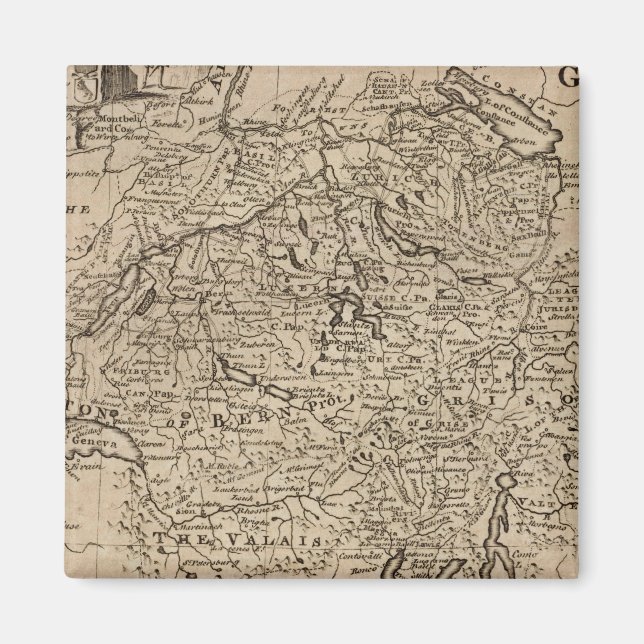 Íman Mapa da Suiça (Frente)