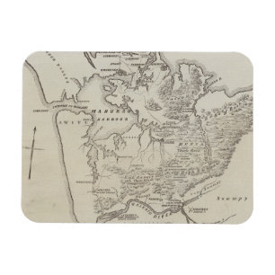 Íman Mapa da terra entre Auckland & rio de Waikato