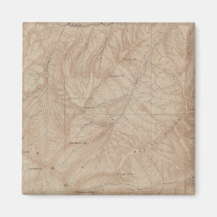 Íman Mapa da Topografia, Parte Nacional do Yellowstone,