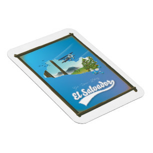 Íman Mapa da Viagem de El Salvador