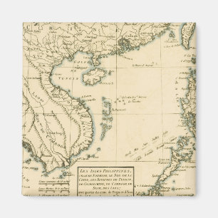 Íman Mapa da Vintage na Índia   Oceano Índico